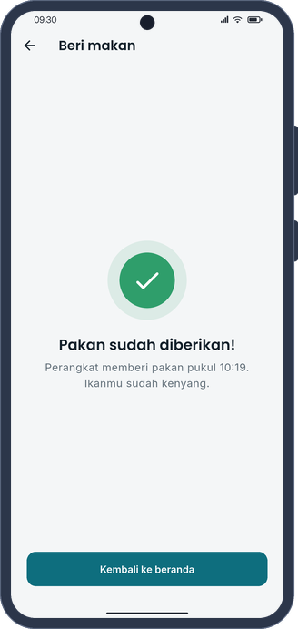 FishFeed feeding confirmation in demo mode