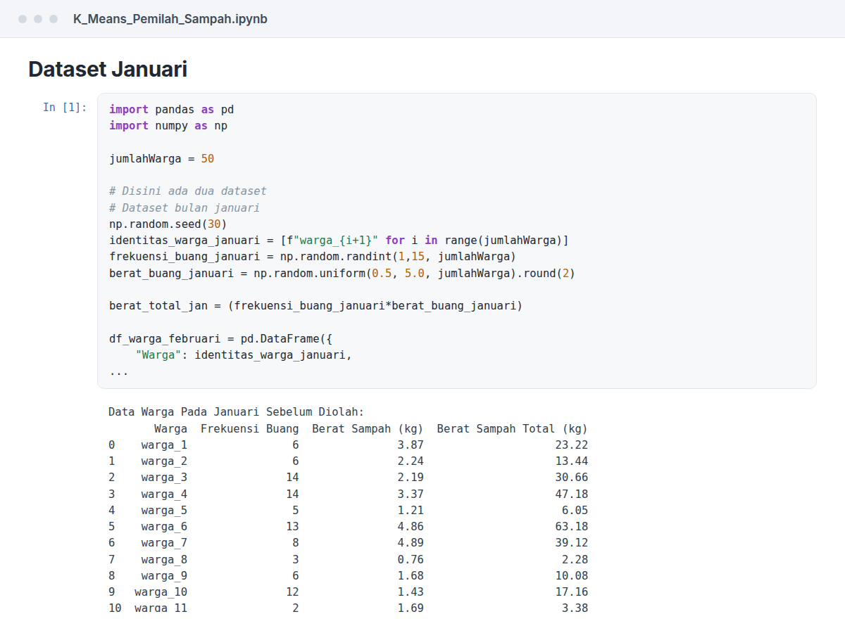 Dataset construction code for the K-Means project